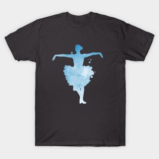 Blue Ballerina Art T-Shirt